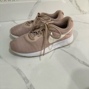 Nike Women's Athletic Shoes in Tan and White